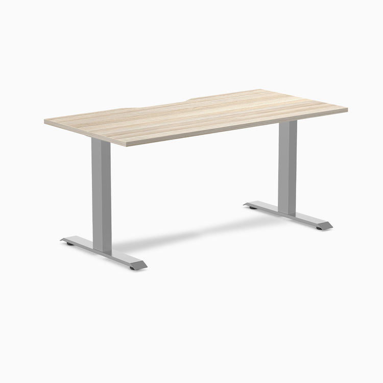 Desky Zero Scalloped Melamine Office Desk