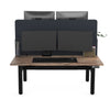 Desky Back to Back Round Leg workstation