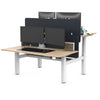 back to back electric adjust sit stand desk