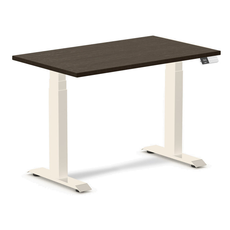 Desky Dual Mini Bamboo Sit Stand Desk Dark Bamboo / 1000x600mm / Wheat