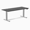 Desky Dual Hardwood Sit Stand Desk-Dual Desks-Desky-Black Ash-1800x750mm-Grey-DeskyÌâå¨ Australia