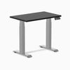 Desky Dual Mini Hardwood Sit Stand Desk-Dual Desks-Desky-Black Ash-800x500mm-Grey-Desky® Australia