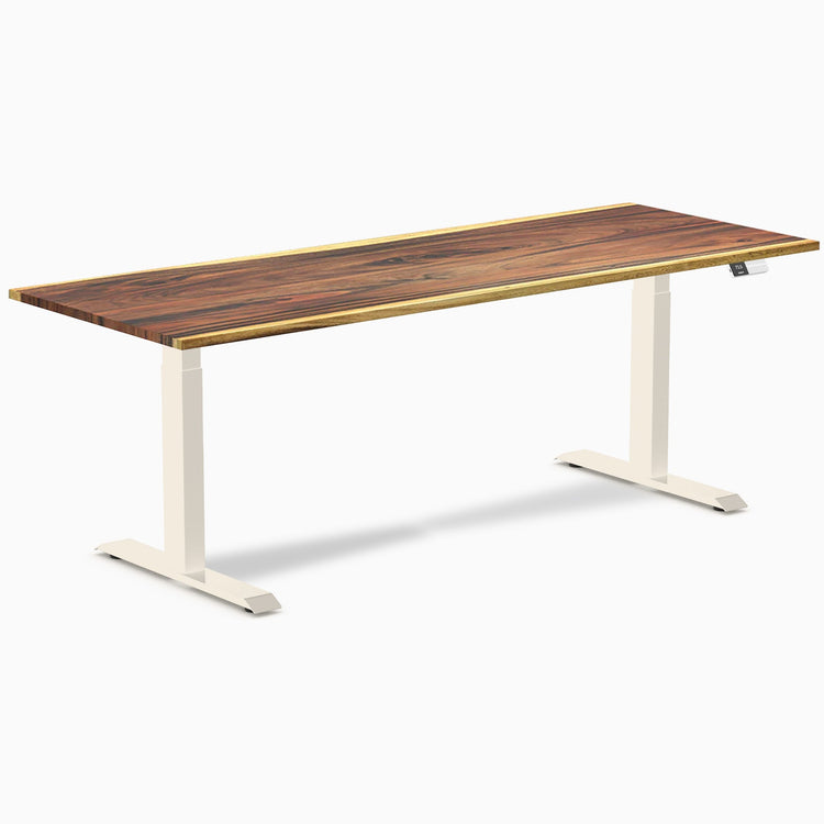 Desky Dual Hardwood Sit Stand Desk
