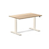 Desky Dual Hardwood Sit Stand Desk White Ash / 1200x750mm / Wheat