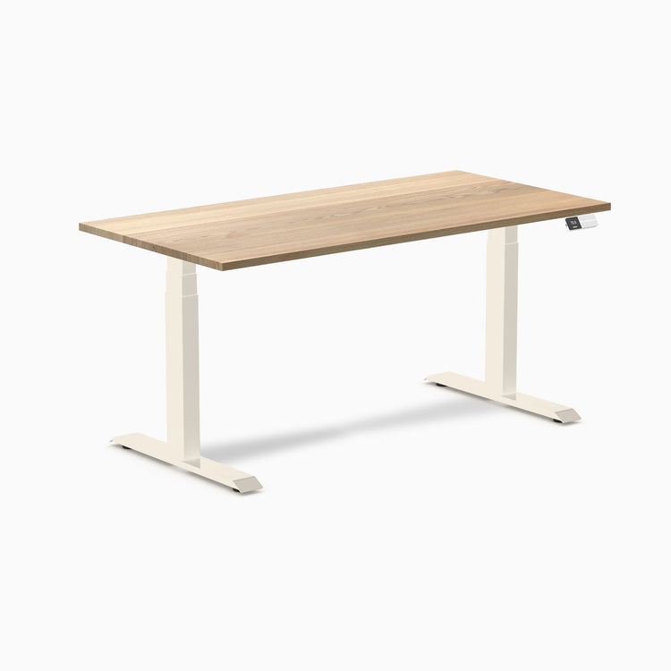 Desky Dual Hardwood Sit Stand Desk