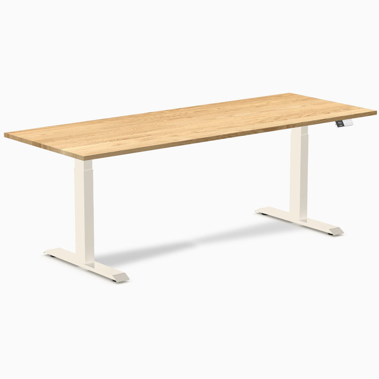 Desky Dual Hardwood Sit Stand Desk