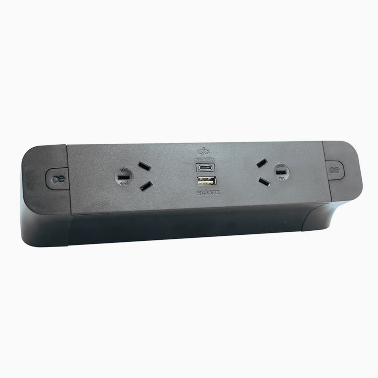 Elsafe Pace Desktop Power Rail black -Desky®