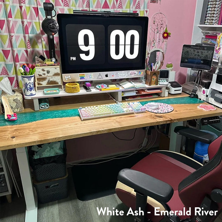 Desky Zero Resin Hardwood Office Desk