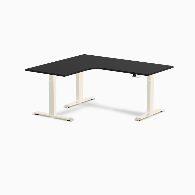 Desky L-Shape Melamine Sit Stand Desk