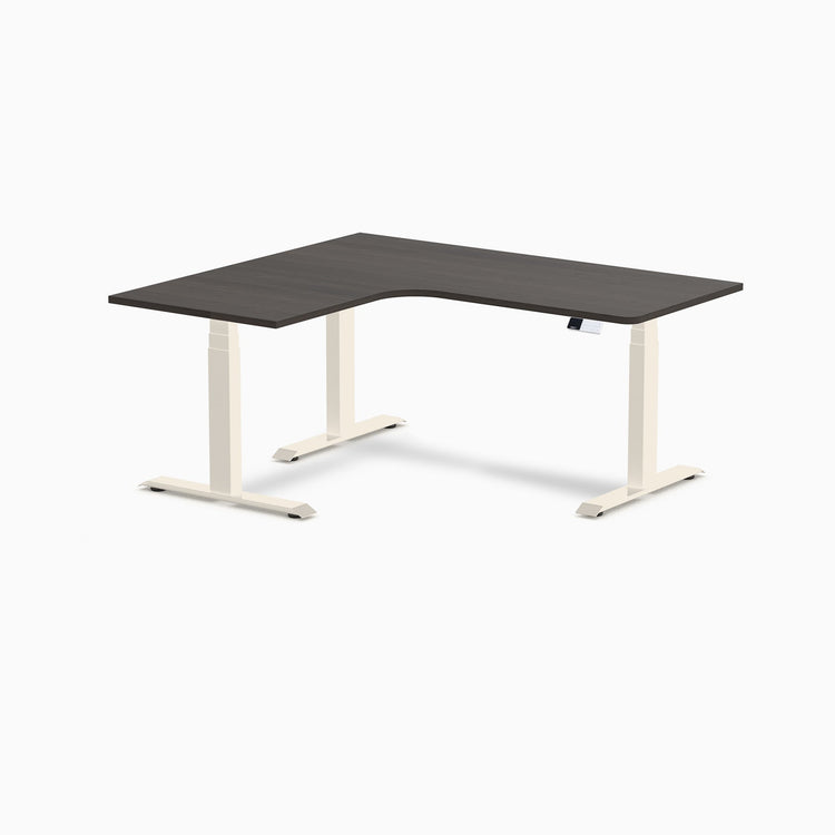Desky L-Shape Melamine Sit Stand Desk