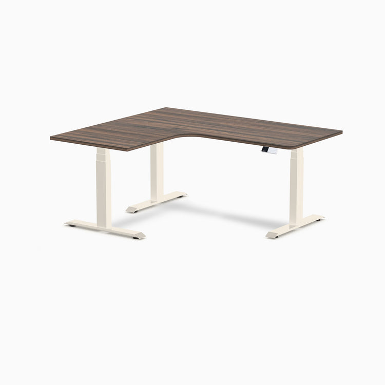 Desky L-Shape Melamine Sit Stand Desk