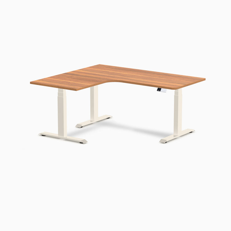 Desky L-Shape Melamine Sit Stand Desk