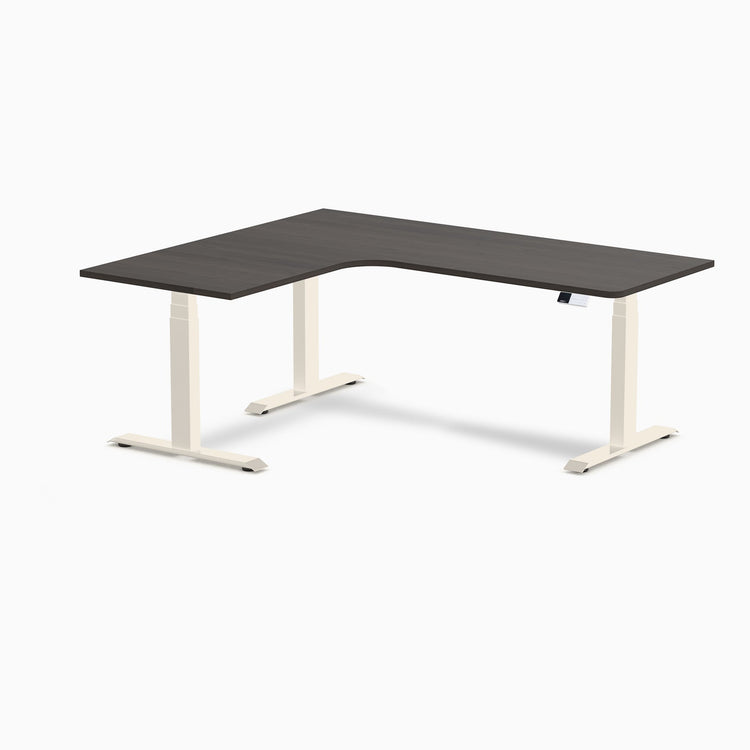 Desky L-Shape Melamine Sit Stand Desk