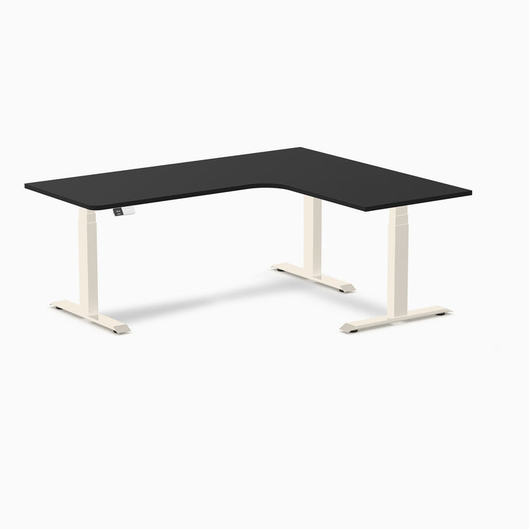 Desky L-Shape Melamine Sit Stand Desk