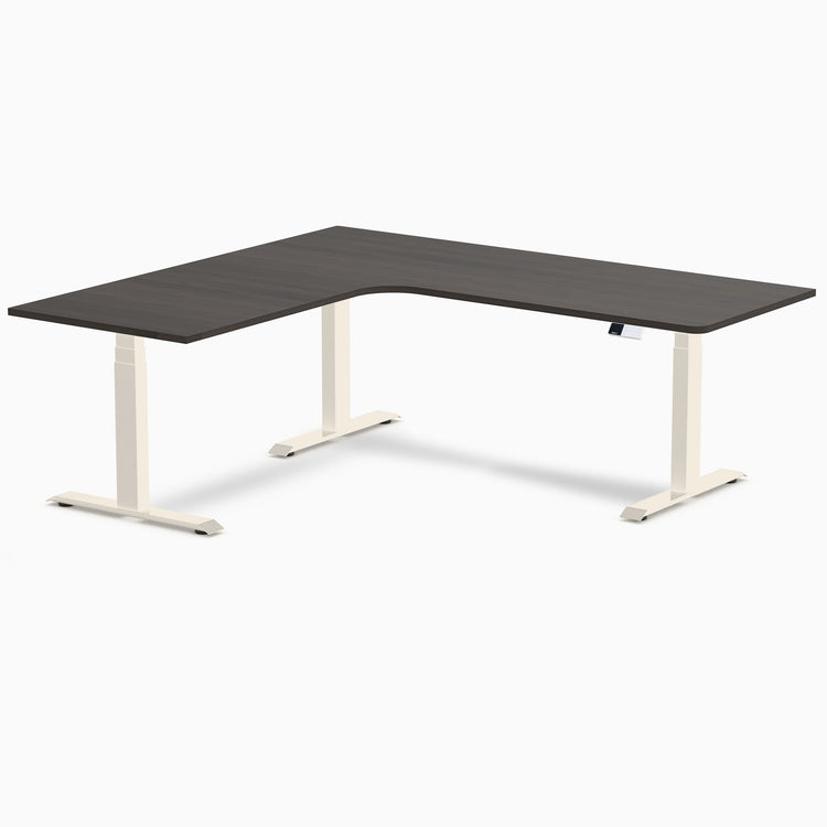 Desky L-Shape Melamine Sit Stand Desk