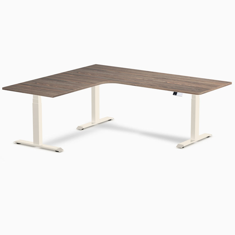 Desky L-Shape Melamine Sit Stand Desk