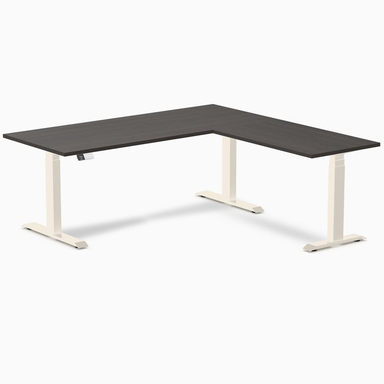 Desky L-Shape Melamine Sit Stand Desk