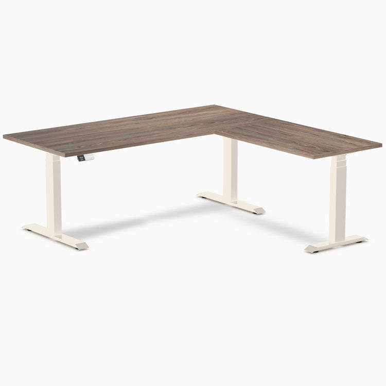 Desky L-Shape Melamine Sit Stand Desk