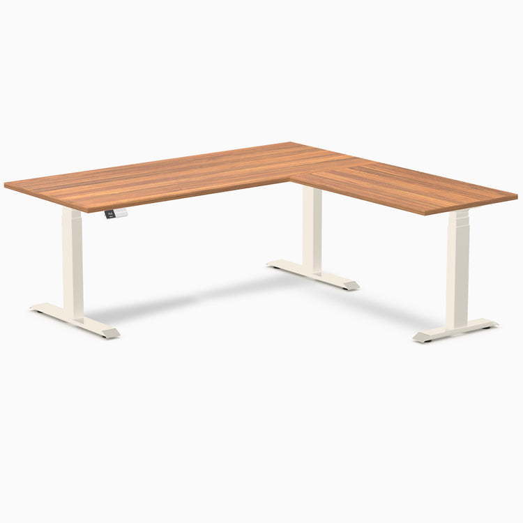 Desky L-Shape Melamine Sit Stand Desk