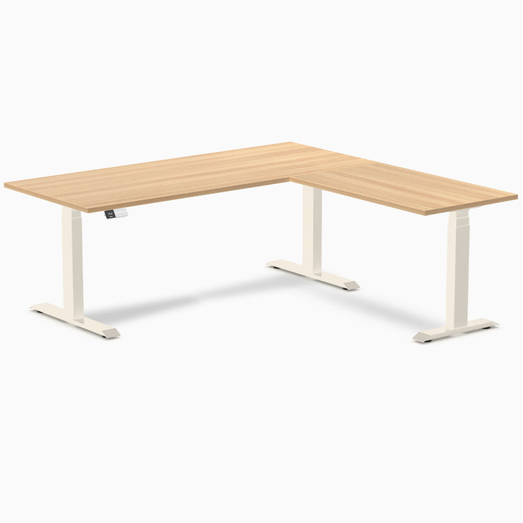 Desky L-Shape Melamine Sit Stand Desk