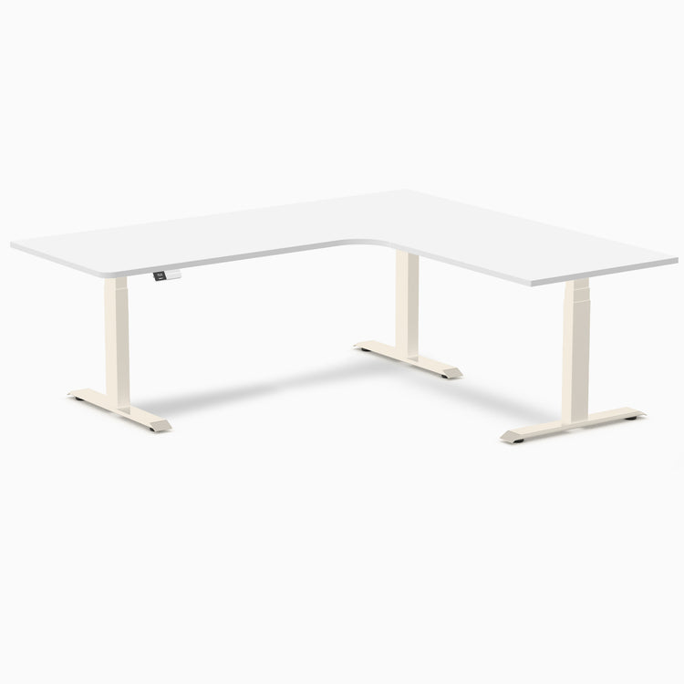 Desky L-Shape Melamine Sit Stand Desk