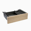 Desky Minimal Under Desk Drawer - Classic Oak Melamine Space Grey Frame