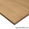 light oak stained rubberwood