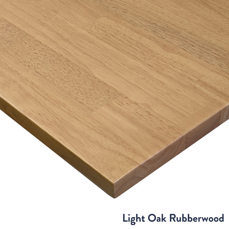 rubberwood light oak desktop finish