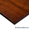 Desky mini rubberwood desktop red walnut corner