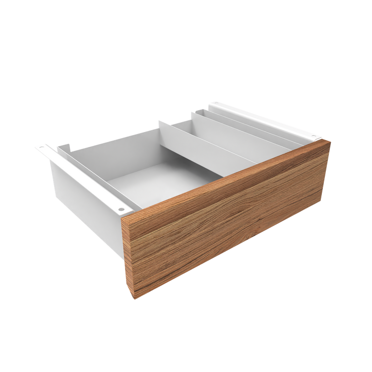 Desky Minimal Under Desk Drawer White Red Oak - Desky