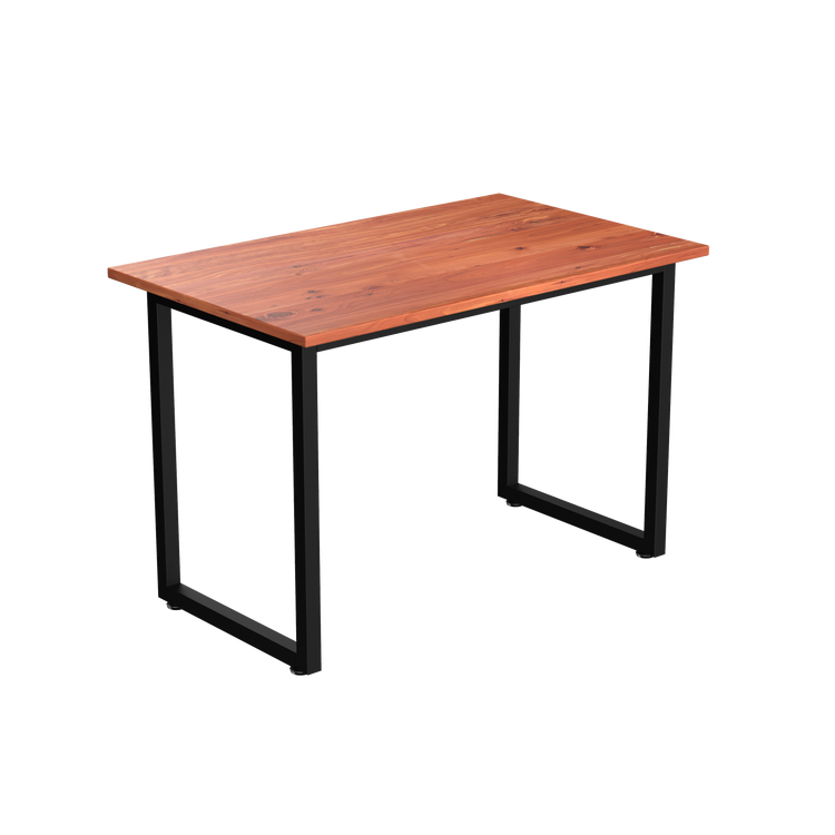 Desky Fixed Office Side Table Red Cedar -Desky®