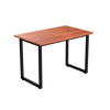 Desky Fixed Office Side Table Red Cedar -Desky®