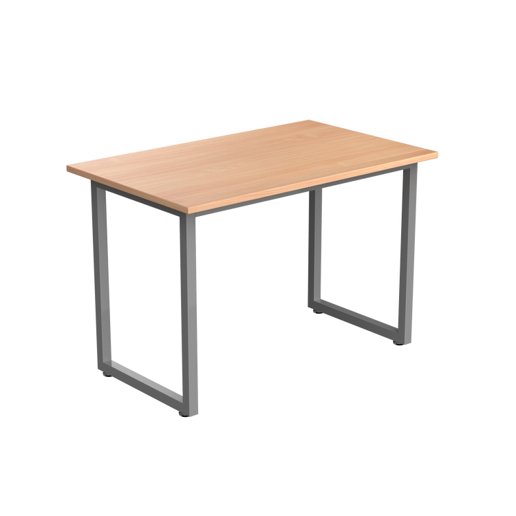 Desky Fixed Office Side Table Select Beech Grey - Desky