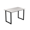 Desky Fixed Office Side Table Black White - Desky