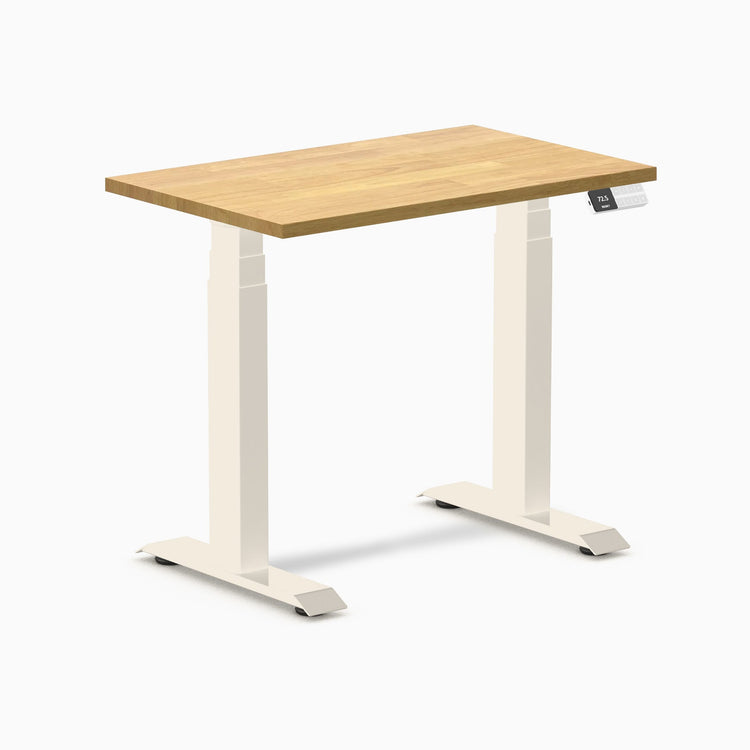 Desky Dual Mini Rubberwood Sit Stand Desk