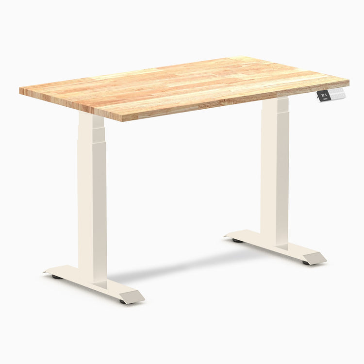 Desky Dual Mini Rubberwood Sit Stand Desk