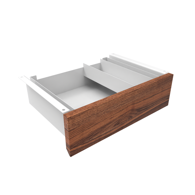 Desky Minimal Under Desk Drawer White Walnut Hardwood - Desky