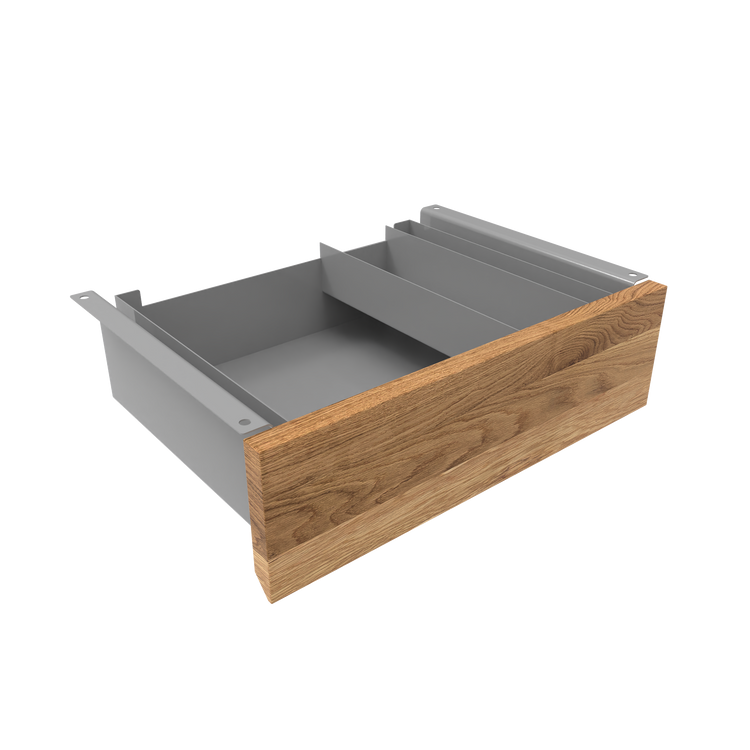 Desky Minimal Under Desk Drawer Grey White Oak - Desky