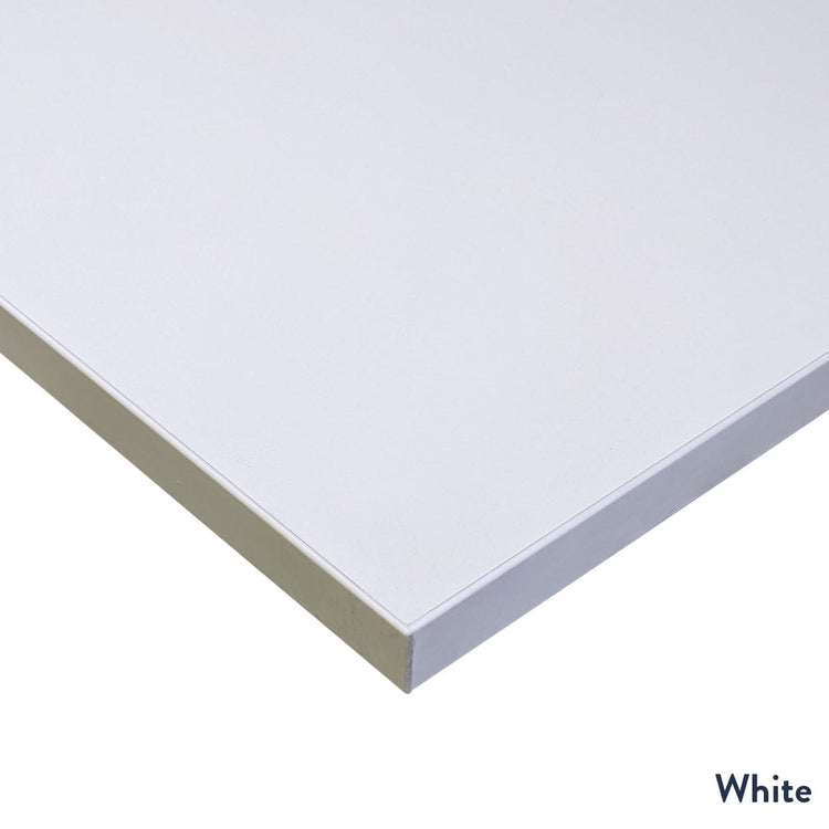 Desky Zero Melamine L-Shape Office Desk-White DeskyÌâå¨