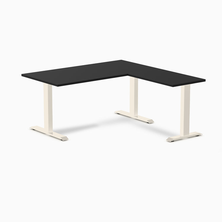 Desky Zero Melamine L-Shape Office Desk
