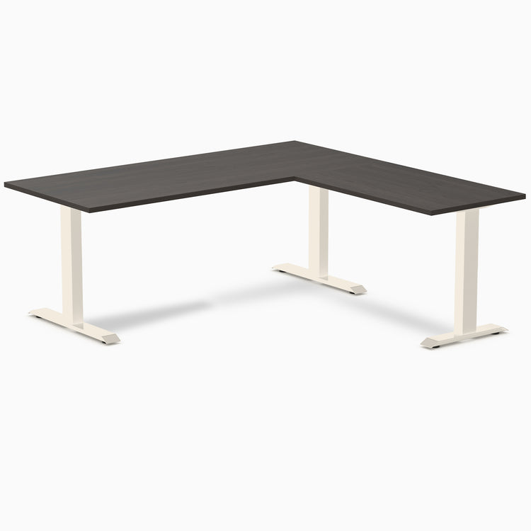 Desky Zero Melamine L-Shape Office Desk