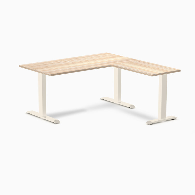 Desky Zero Melamine L-Shape Office Desk