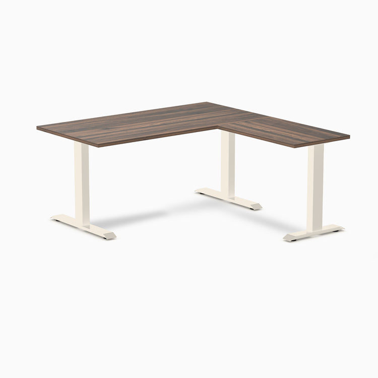 Desky Zero Melamine L-Shape Office Desk