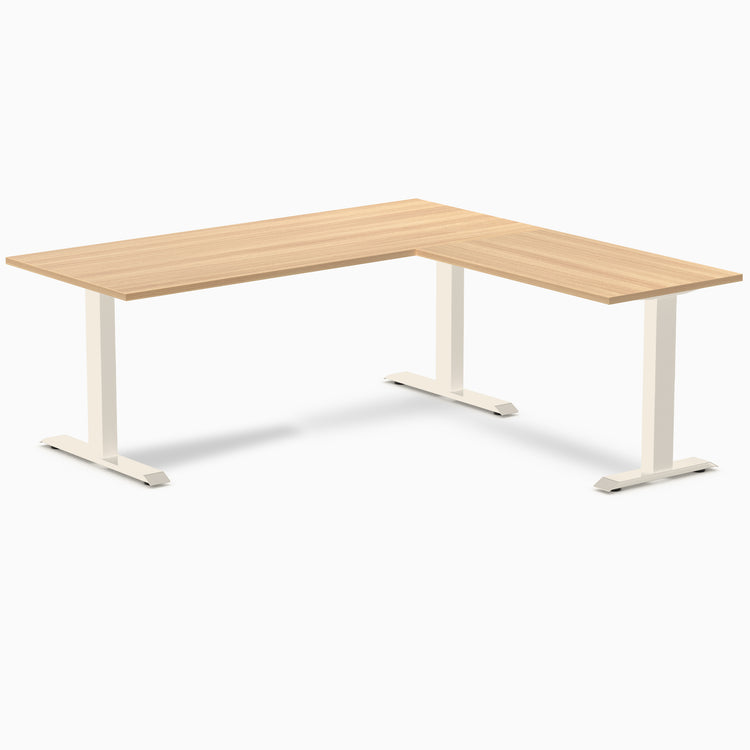 Desky Zero Melamine L-Shape Office Desk