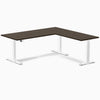 Desky Bamboo L-Shape Sit Stand Desk-L Shape Desks-Desky-Dark Bamboo-1800x750x1750x600mm-White-DeskyÌâå¨ Australia