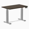 Desky Dual Mini Bamboo Sit Stand Desk-Dual Desks-Desky-Dark Bamboo-1000x600mm-Grey-Desky® Australia