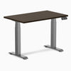Desky Dual Mini Bamboo Sit Stand Desk-Dual Desks-Desky-Dark Bamboo-1000x600mm-Space Grey-Desky® Australia