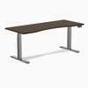 Desky Dual Ergo Edge Sit Stand Desk-Dual Desks-Desky-Dark Bamboo-1800x750mm-Space Grey-DeskyÌâå¨ Australia