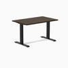 Desky Zero Bamboo Office Desk-Desks-Desky-Dark Bamboo-1200x750mm-Matte Black-Desky® Australia