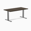 Desky Zero Bamboo Office Desk-Desks-Desky-Dark Bamboo-1500x750mm-Space Grey-Desky® Australia